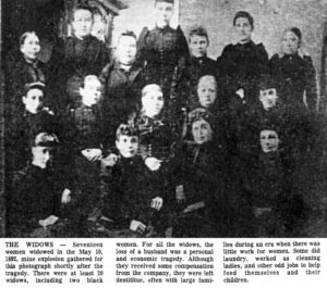 Widows of the 1892 mine explosion